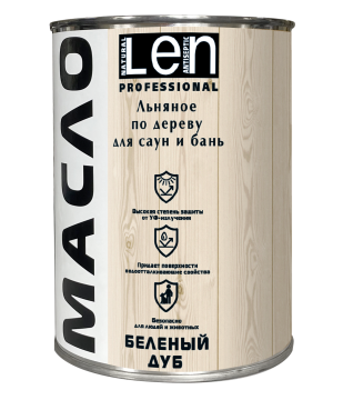 Масло колерованное "ЛЁН" для саун и бань Масло колерованное "ЛЁН" для саун и бань