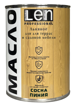 Масло колерованное "ЛЁН" для саун и бань Масло колерованное "ЛЁН" для саун и бань
