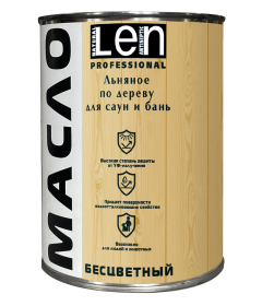 Масло колерованное "ЛЁН" для саун и бань