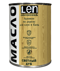 Масло колерованное "ЛЁН" для саун и бань